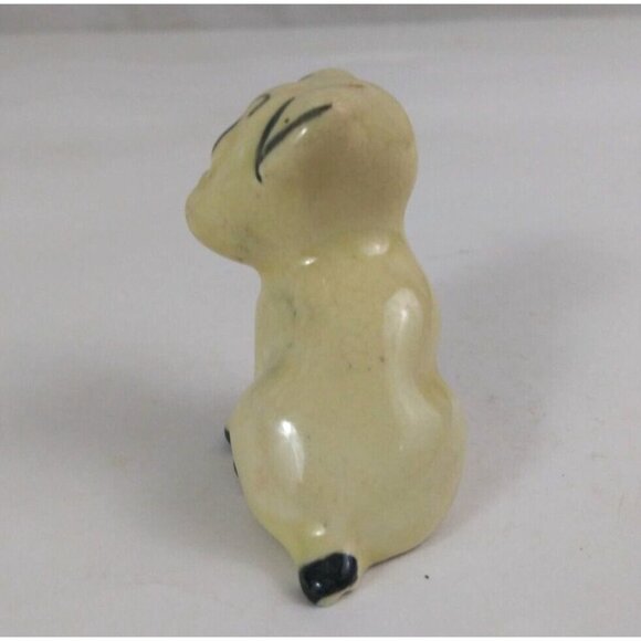 Vintage White Surprised Adorable Puppy Dog 2.25" Salt & Pepper Shakers Japan - Picture 11 of 13